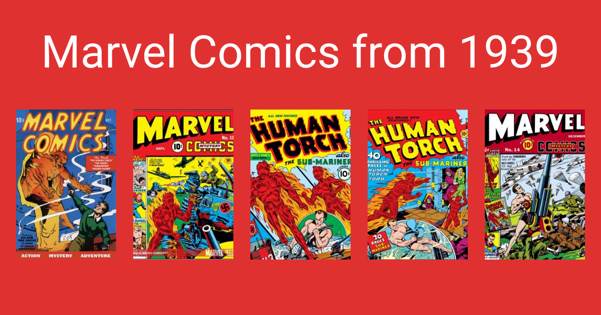 Comics for 1939 | MU by Year
